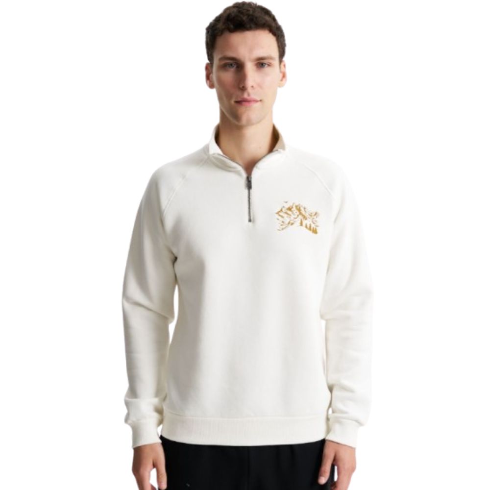 ARMA OFF WHITE MEN ZIP SWEATER